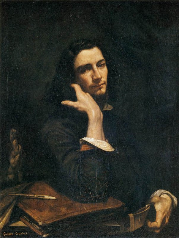 Gustave Courbet Man With Belt - Artist Self-portait museum quality