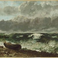 Gustave Courbet Stormy Sea