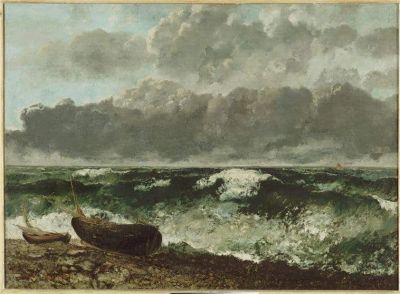 art oil painting reproduction of  Gustave Courbet Stormy Sea museum quality handmade