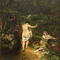 Gustave Courbet The Bathers Hand Painted Reproduction