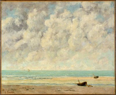 art oil painting reproduction of  Gustave Courbet The Calm Sea museum quality handmade