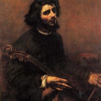Gustave Courbet The Cellist Self-portrait