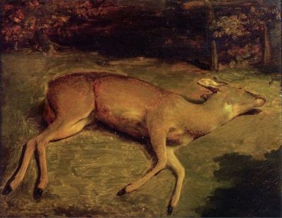 art oil painting reproduction of  Gustave Courbet The Dead Doe museum quality handmade