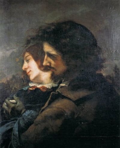 art oil painting reproduction of  Gustave Courbet The Happy Lovers museum quality handmade