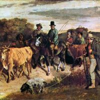 Gustave Courbet The Peasants From Flagey
