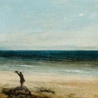 Gustave Courbet The Seaside At Palavas Hand Painted Reproduction