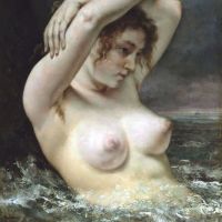 Gustave Courbet The Woman In The Waves