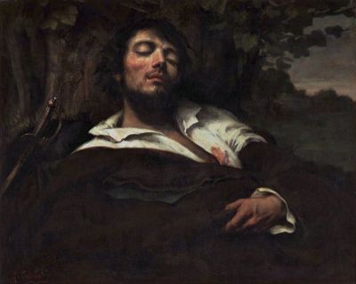 art oil painting reproduction of  Gustave Courbet The Wounded Man museum quality handmade