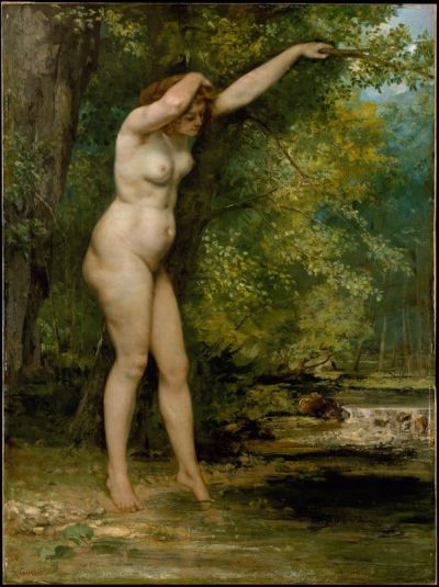 art oil painting reproduction of  Gustave Courbet The Young Bather museum quality handmade