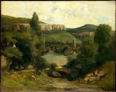 art oil painting reproduction of  Gustave Courbet View Of Ornans museum quality handmade