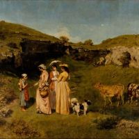 Gustave Courbet Young Ladies Of The Village