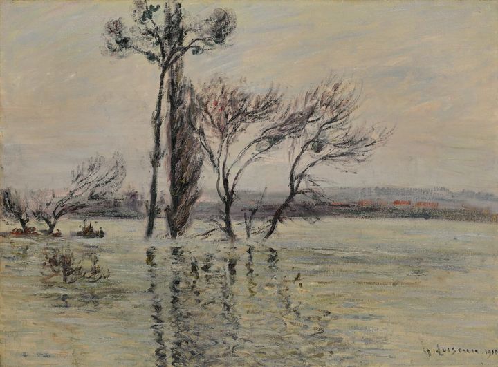 Gustave Loiseau La Pointe De L Ile Submergee 1910 museum quality