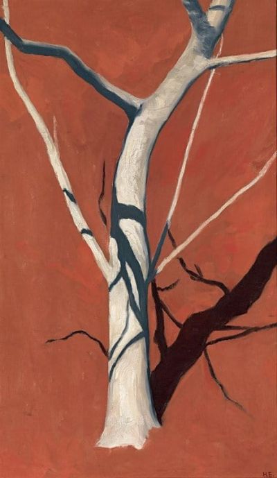 art oil painting reproduction of  Hans Emmenegger Fig Tree In Front Of Red Soil 1911 museum quality handmade
