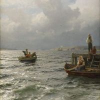Hans Fredrik Gude Fisherman On The Coast