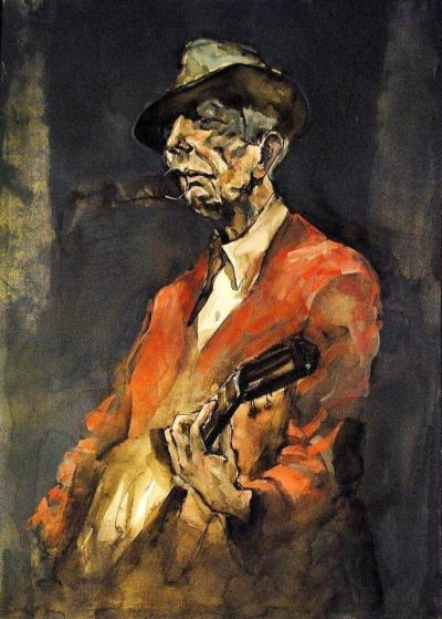 art oil painting reproduction of  Hari Mitrushi Leonard Cohen museum quality handmade