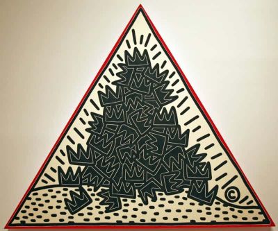 art oil painting reproduction of  Haring Pile Of Crown 1988 Homage To Basquiat museum quality handmade