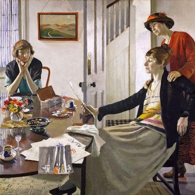 art oil painting reproduction of  Harold C. Harvey The Critics 1922 museum quality handmade