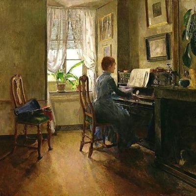 art oil painting reproduction of  Harriet Baker Chez Moi museum quality handmade