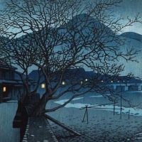 Hasui Kawase Evening In Beppu In The Cold Season - 1929