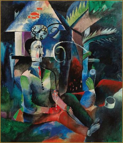 art oil painting reproduction of  Heinrich Campendonk 20 Minutes To 1 O Clock museum quality handmade
