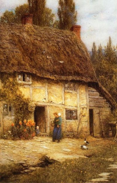 art oil painting reproduction of  Helen Allingham Helen Allingham museum quality handmade