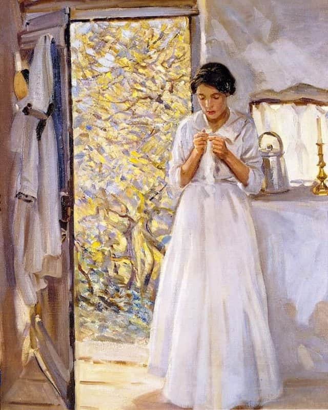 Helen Galloway Mcnicoll The Open Door Ca. 1913 museum quality