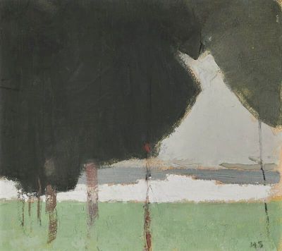 art oil painting reproduction of  Helene Schjerfbeck Trees museum quality handmade