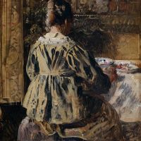 Henri De Braekeleer The Meal Or Woman Seen From The Back 1885