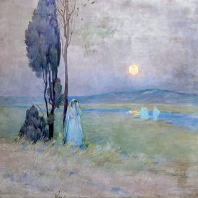 art oil painting reproduction of  Henri Le Sidaner The Communicant - 1893 museum quality handmade