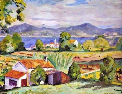 art oil painting reproduction of  Henri Manguin Golf At Saint-tropez 1917 museum quality handmade