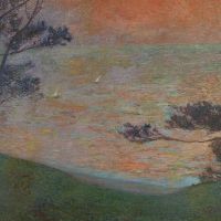 Henri Martin Coucher De Soleil Au Bord De La Mer C. 1898-99