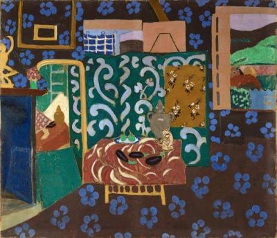 art oil painting reproduction of  Henri Matisse Eggplant Interior - 1911 museum quality handmade