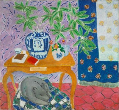 art oil painting reproduction of  Henri Matisse Interior With Dog 1934 museum quality handmade