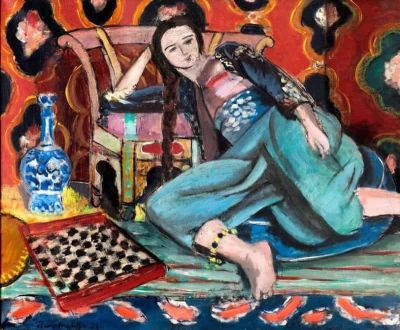 art oil painting reproduction of  Henri Matisse Odalisque Au Fauteuil 1928 museum quality handmade