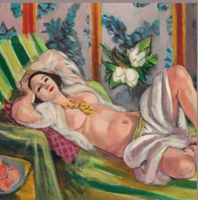 art oil painting reproduction of  Henri Matisse Odalisque Couchee Aux Magnolias - 1923 museum quality handmade