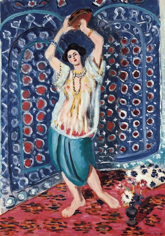 Henri Matisse Odalisque With Tambourine Harmony In Blue 1926 museum quality