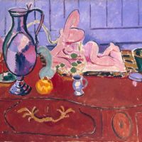 Henri Matisse Pink Statuette And Jug On A Red Chest Of Drawers France 1910