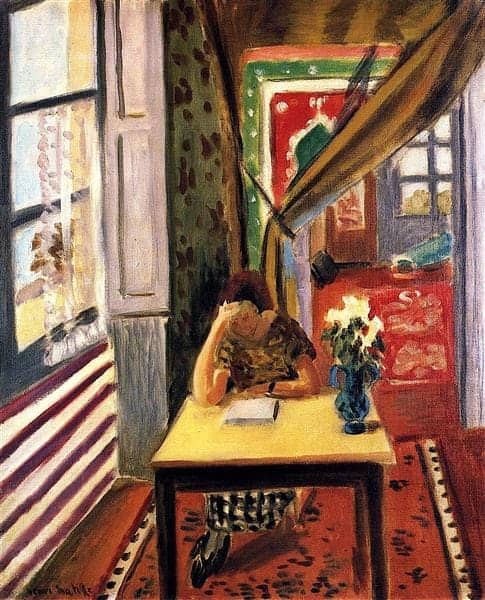Henri Matisse Reader Leaning Her Elbow On The Table 1923 museum quality