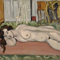 Henri Matisse Reclining Nude On Pink Couch 1919