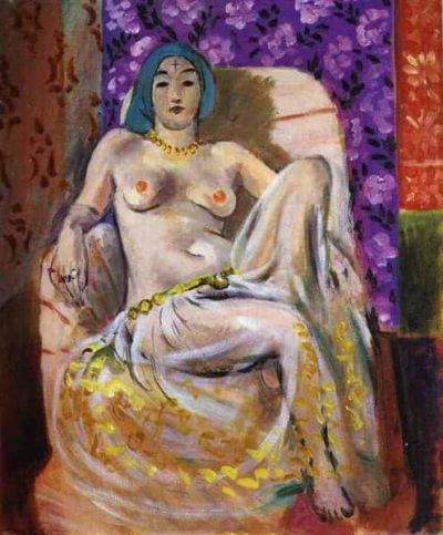 art oil painting reproduction of  Henri Matisse Seated Odalisque 1922 museum quality handmade