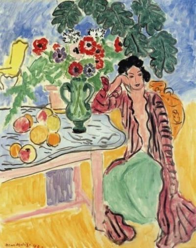 art oil painting reproduction of  Henri Matisse The Persian Dress 1940 museum quality handmade