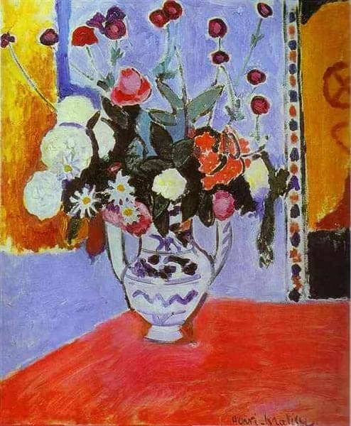 Henri Matisse Vase With Two Handles A Bunch Of Flowers 1907 museum quality
