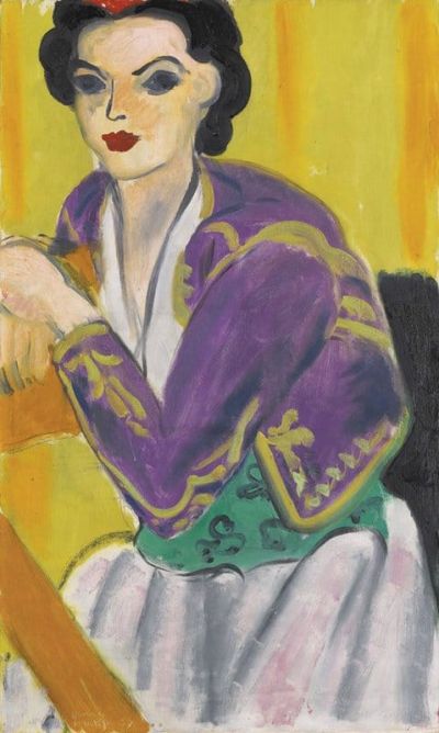 art oil painting reproduction of  Henri Matisse Violet Bolero 1937 museum quality handmade