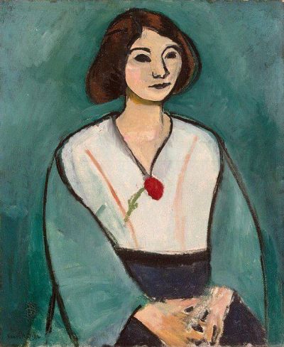 art oil painting reproduction of  Henri Matisse Woman In Green 1909 museum quality handmade