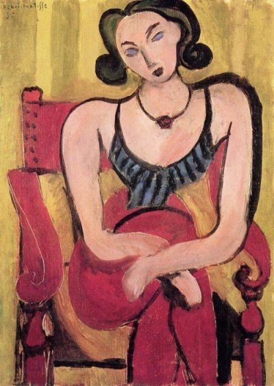 art oil painting reproduction of  Henri Matisse Woman With Blue Bodice 1935 museum quality handmade
