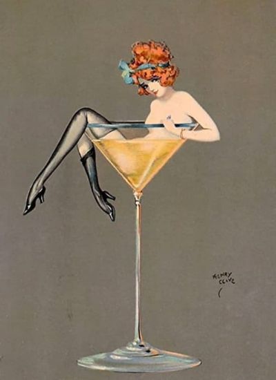 art oil painting reproduction of  Henry Clive Details About Her Martini C. 1920 museum quality handmade