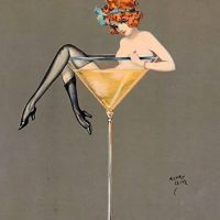 Henry Clive Details About Her Martini C. 1920 Hand Painted Reproduction