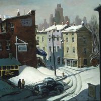 Henry Martin Gasser Highway Diner Hand Painted Reproduction