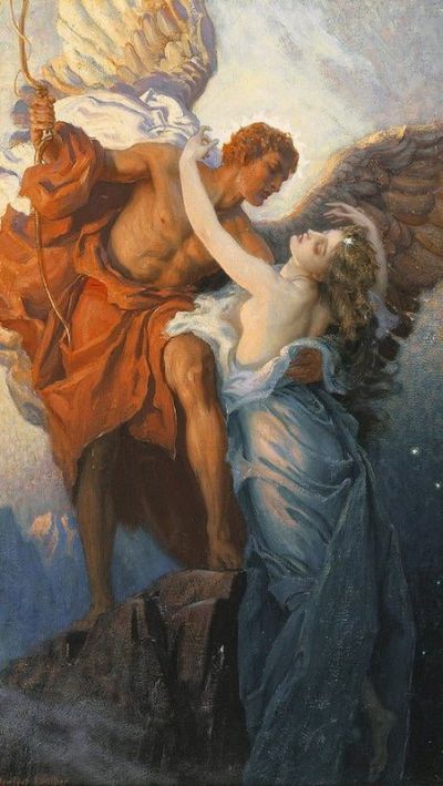 art oil painting reproduction of  Herbert James Draper Day And The Dawnstar museum quality handmade