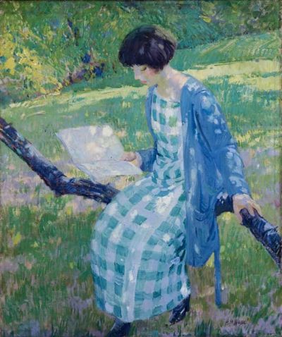 art oil painting reproduction of  Herman H. Wessel A Summer Afternoon 1924 museum quality handmade